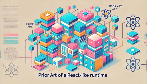 Lab note #050 Prior art of a React-like runtime